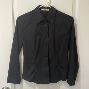 Prada quarter sleeve button up blouse